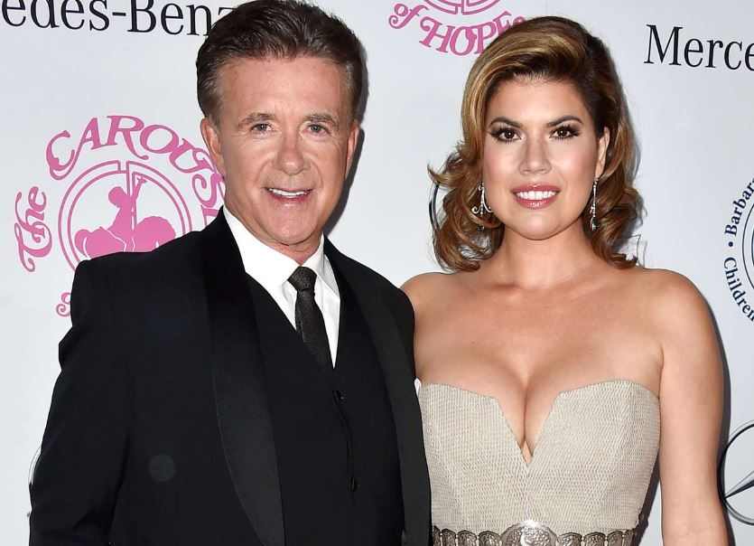 Alan Thickie with wife